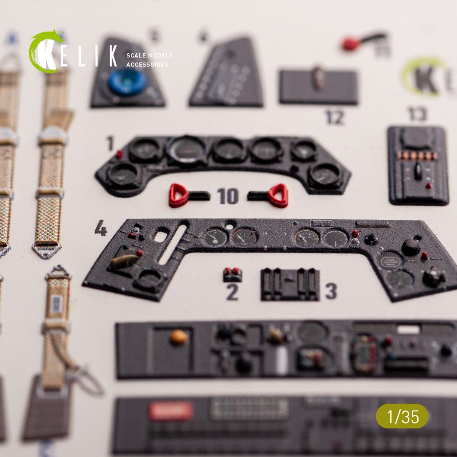Kelik 1:35 FW-190A-6 - interior 3D decals for Border Models kit Reskit