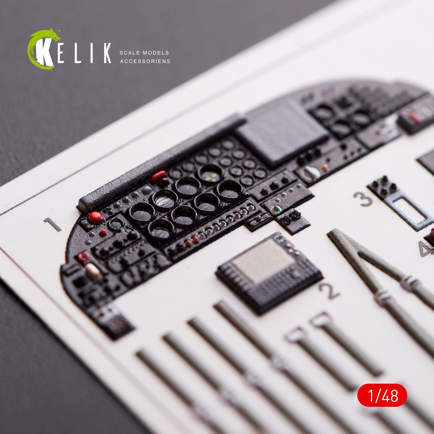 Kelik 1:48 A-37B Dragonfly interior 3D decals for Trumpeter kit Reskit