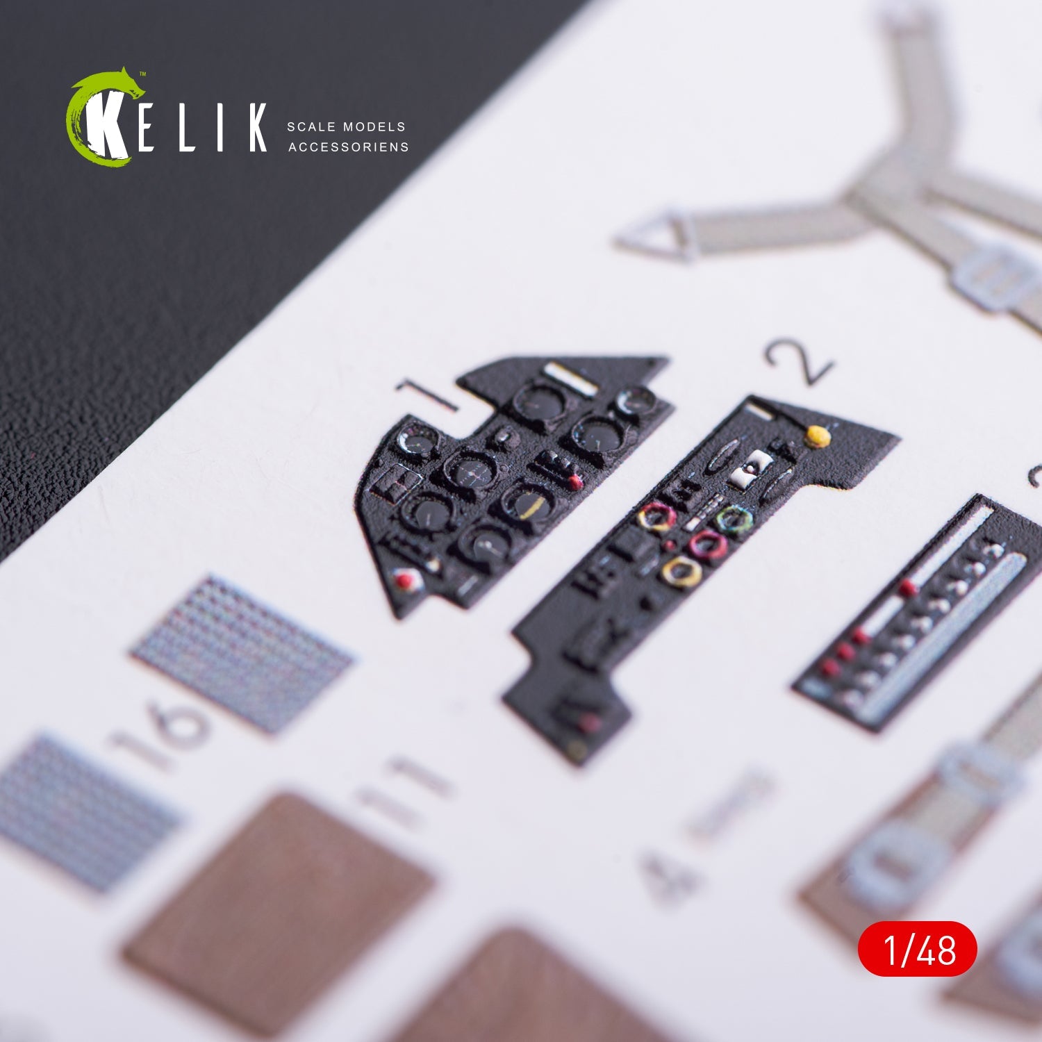 Kelik 1:48 Bf-109E interior 3D decals for Wingsy kit Reskit