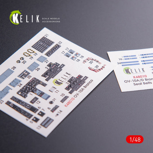 Kelik 1:48 OV-10A Bronco interior 3D decals for Icm kit Reskit