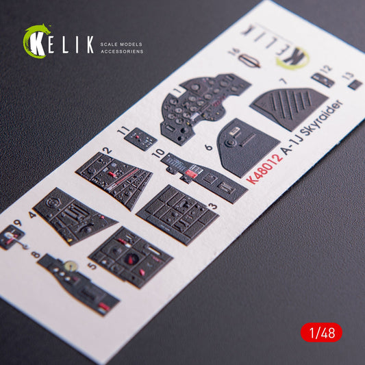 Kelik 1:48 F-104 series Electrical Equipment - interior 3D decals for Kinetic kit Reskit