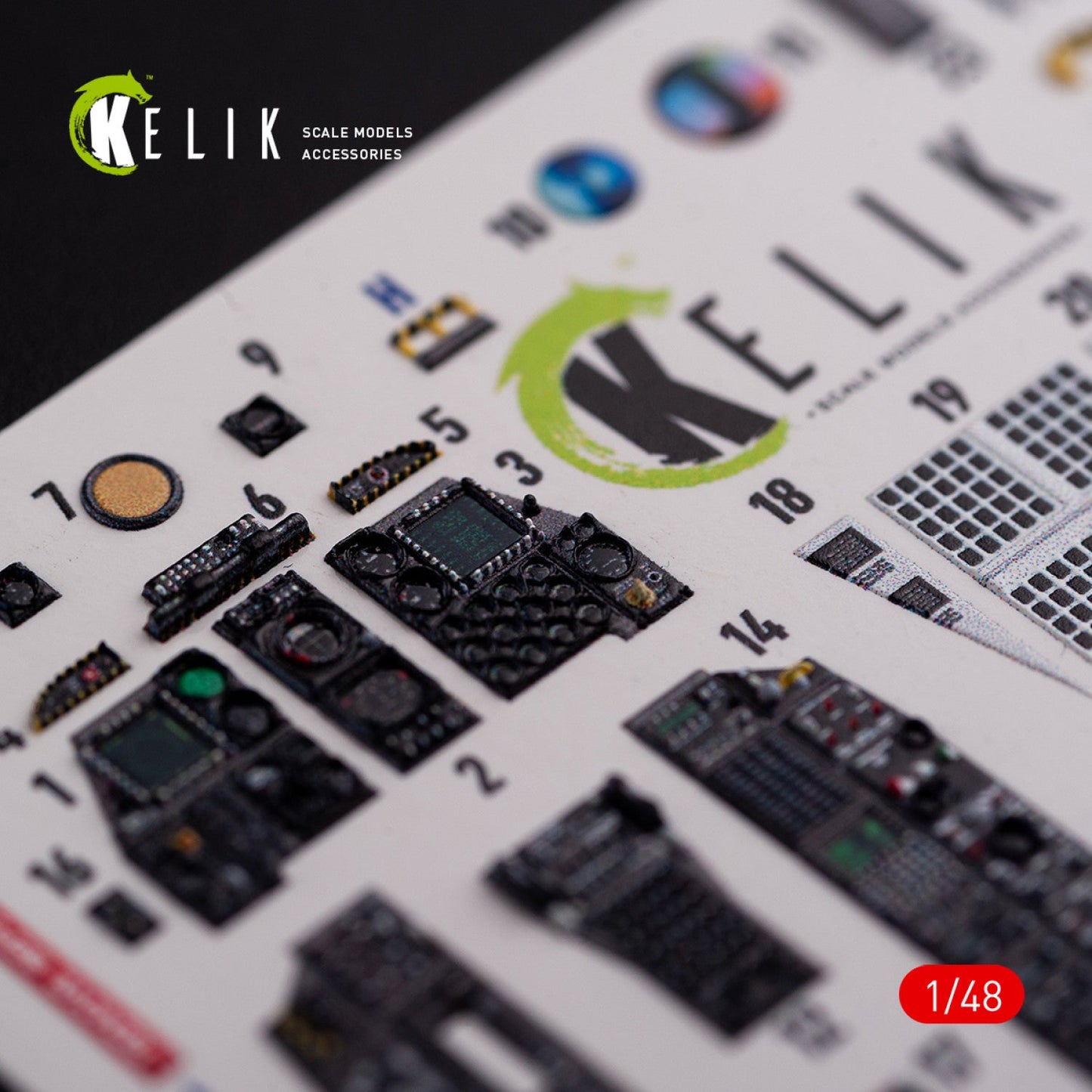 Kelik 1:48 A-10C "Thunderbolt " interior 3D decals for Academy kit Reskit