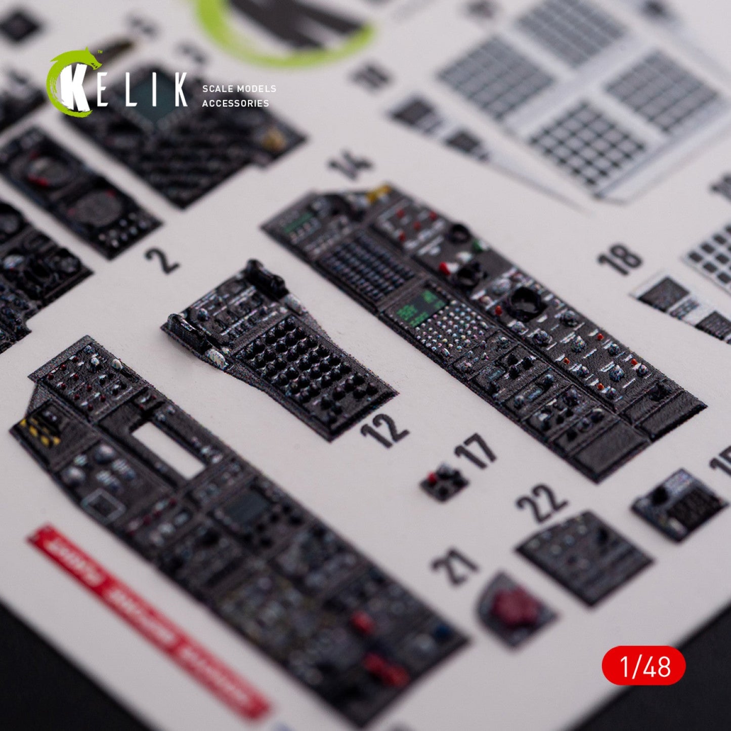 Kelik 1:48 A-10C "Thunderbolt " interior 3D decals for Academy kit Reskit