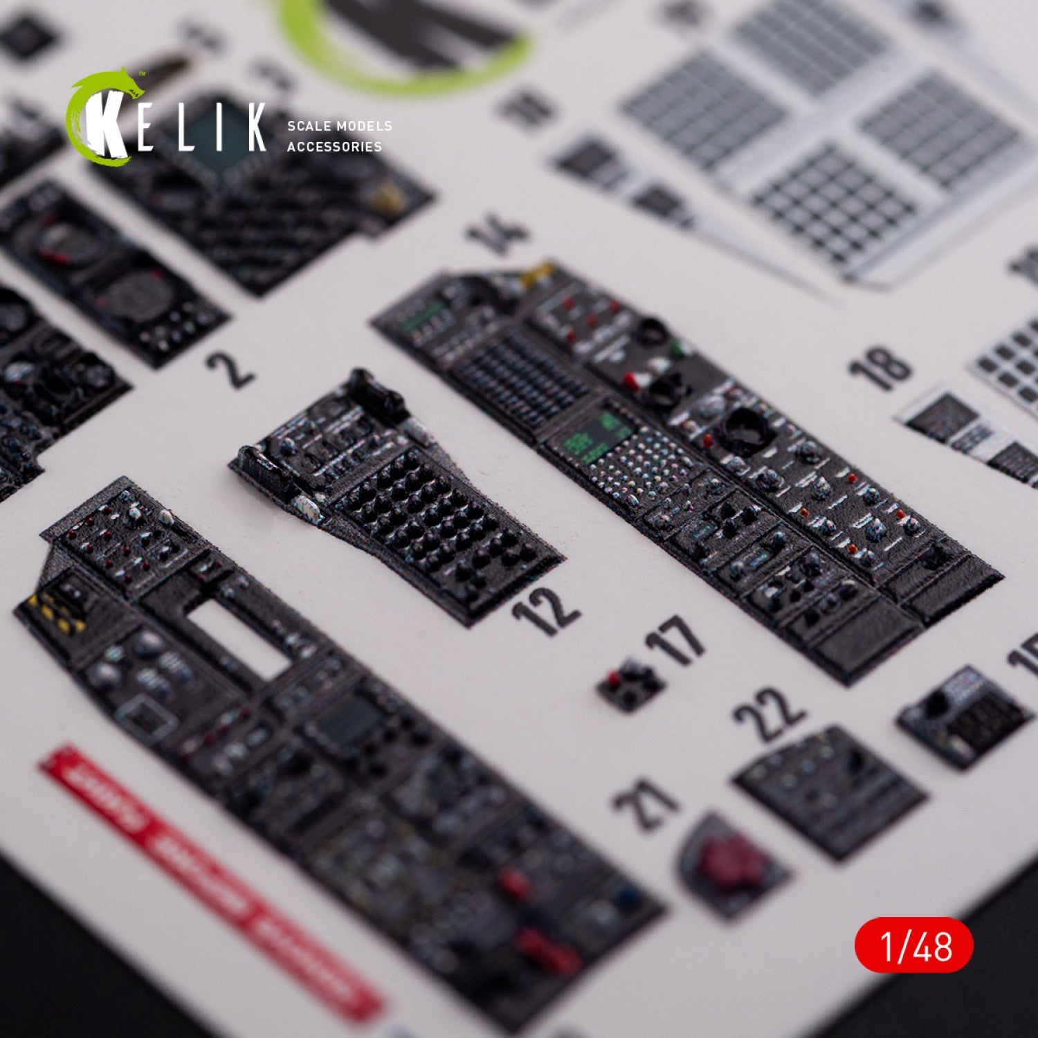 Kelik 1:48 A-10C "Thunderbolt " interior 3D decals for Academy kit Reskit