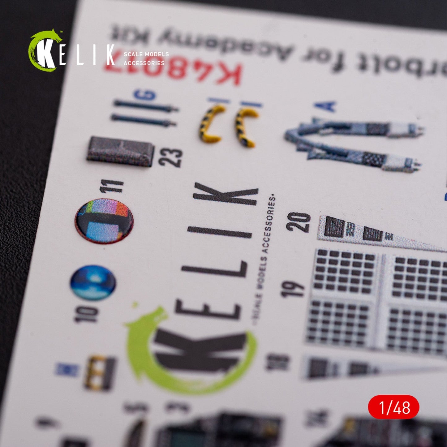 Kelik 1:48 A-10C "Thunderbolt " interior 3D decals for Academy kit Reskit