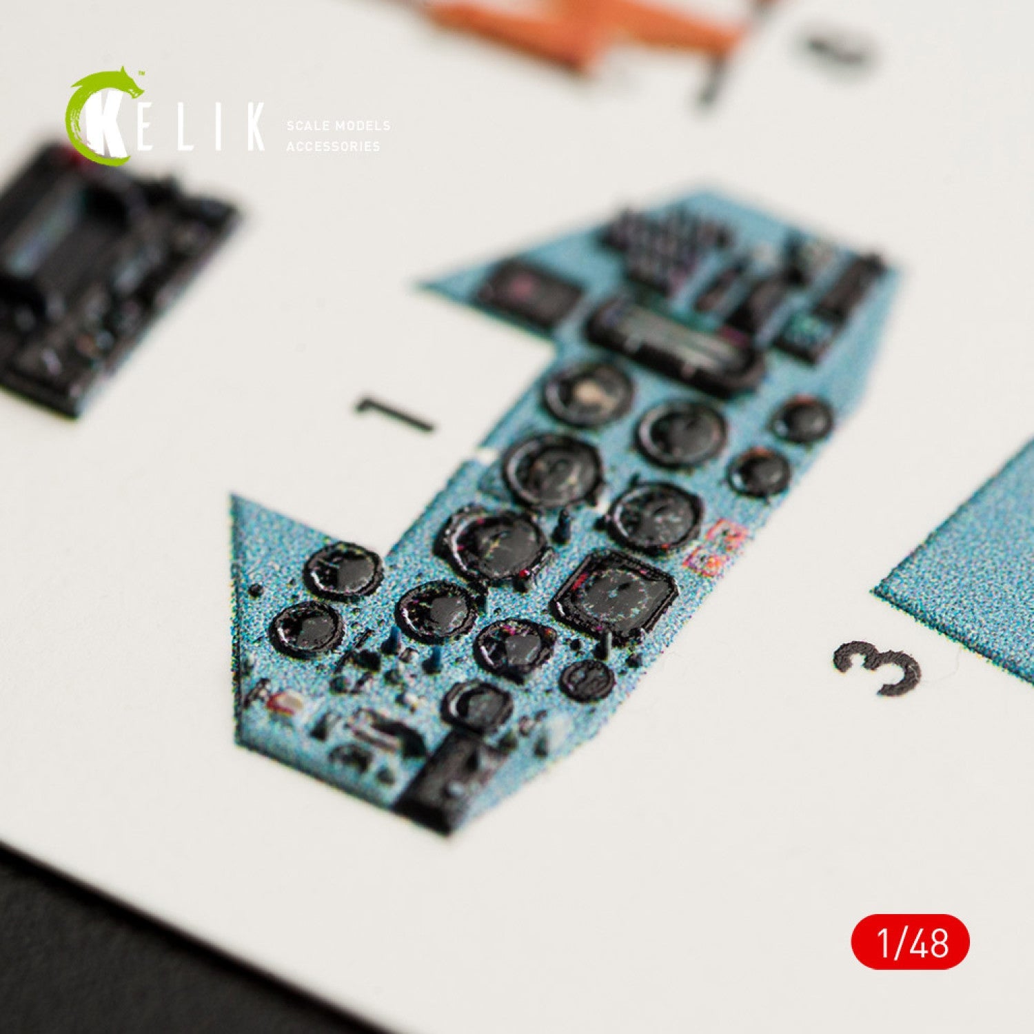 Kelik 1:48 SU-25UB interior 3D decals for Smer/KP kit Reskit
