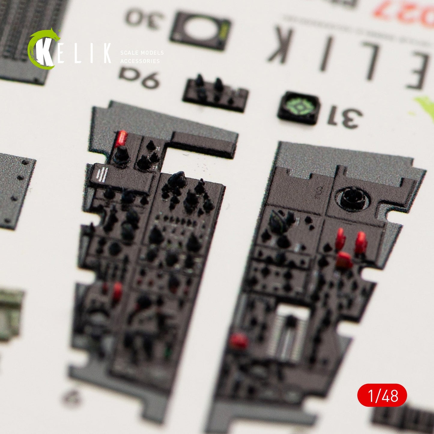 Kelik 1:48 F-4B interior 3D decals for Tamiya kit Reskit