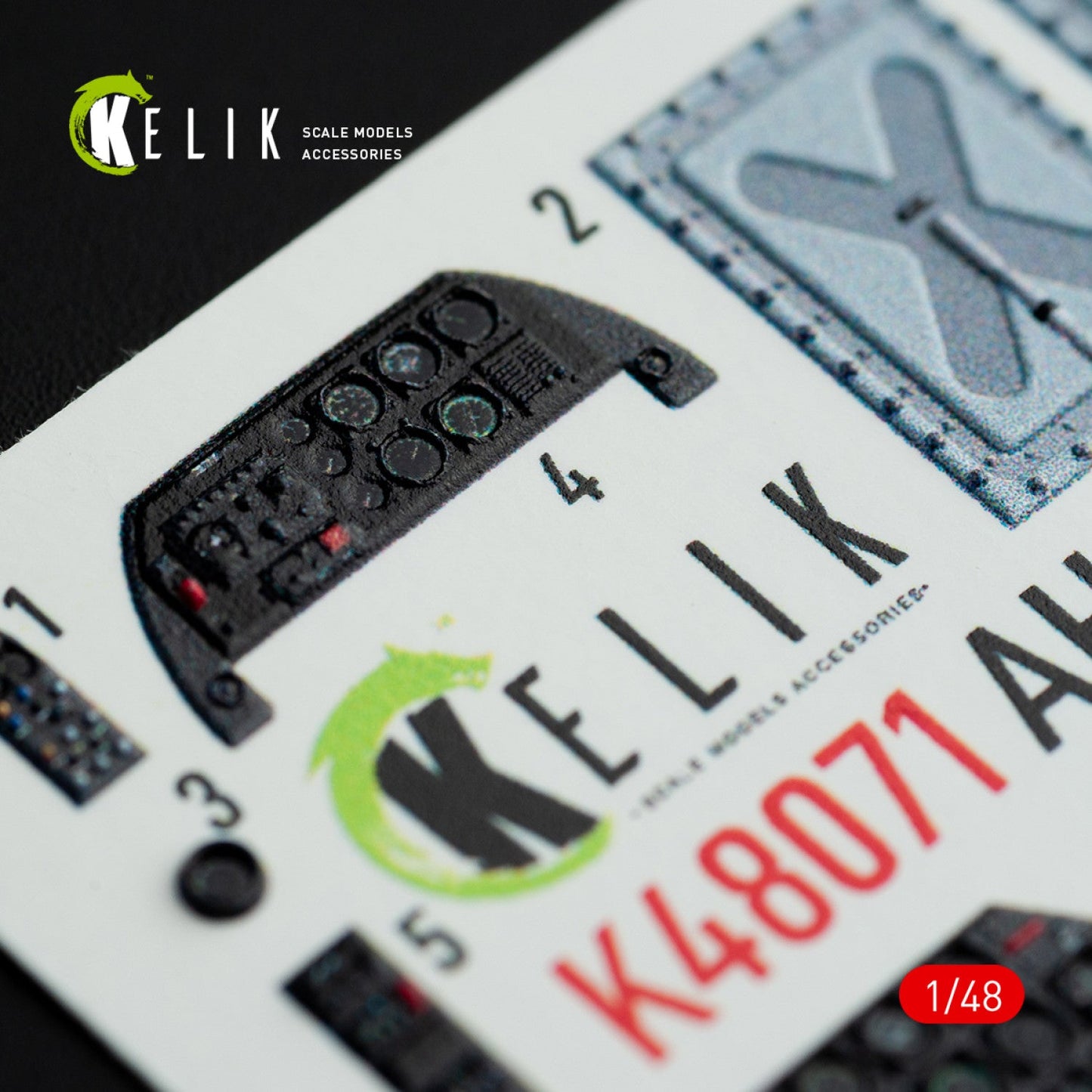 Kelik 1:48 AH-1G interior 3D decals for ICM/Special Hobby kit Reskit
