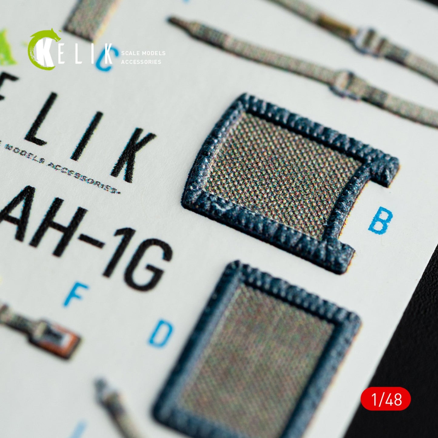 Kelik 1:48 AH-1G interior 3D decals for ICM/Special Hobby kit Reskit