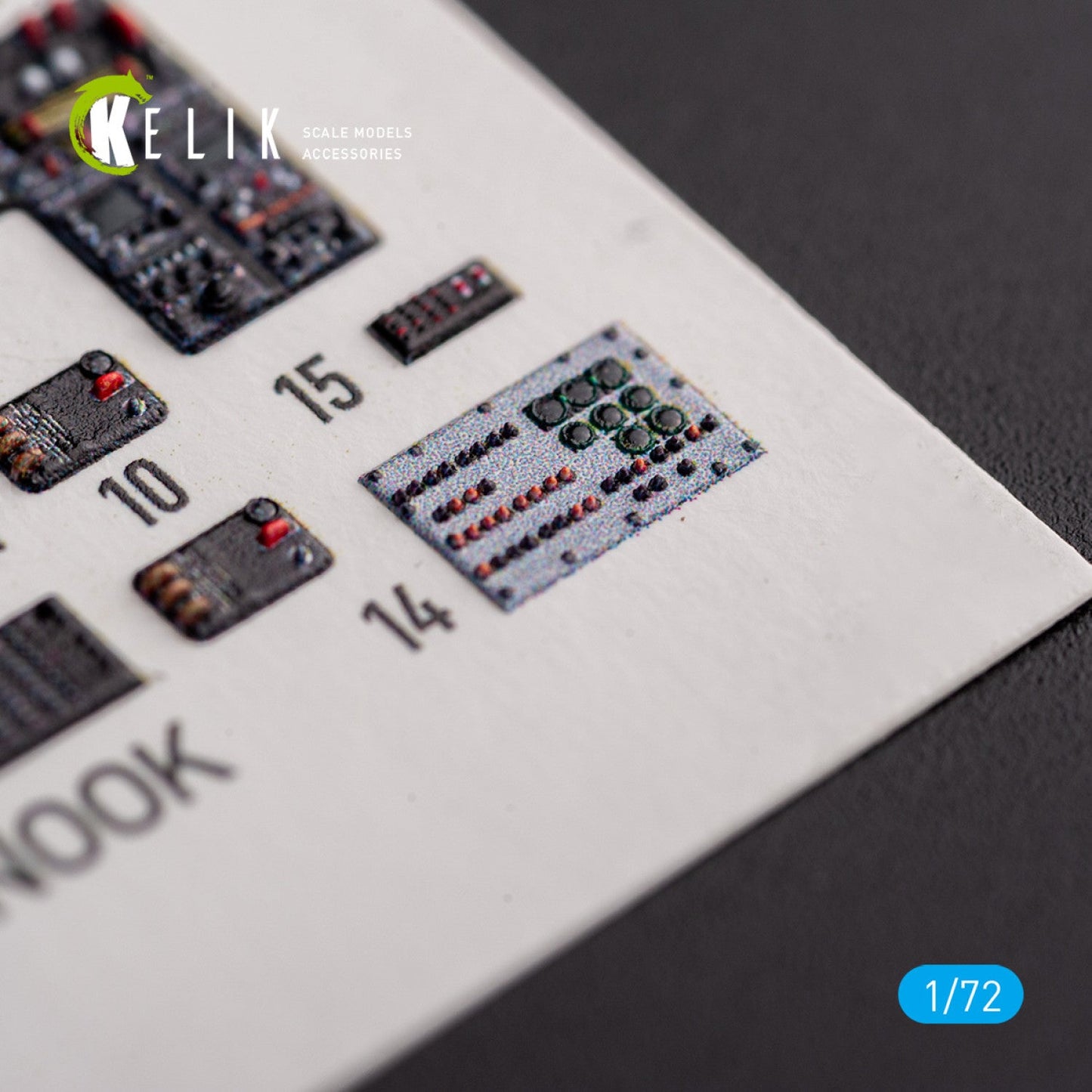Kelik 1:72 HC.1 "Chinook" - interior 3D decals for Airfix kit Reskit