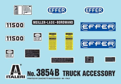 Italeri 1/24TRUCK ACCESSORIES II Plastic Model Kit Italeri