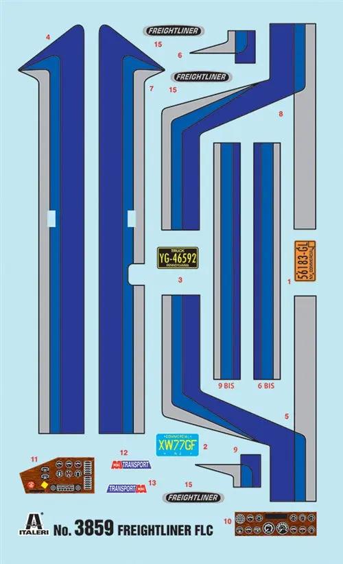 Italeri 1/24 Freightliner FLC Plastic Model Kit