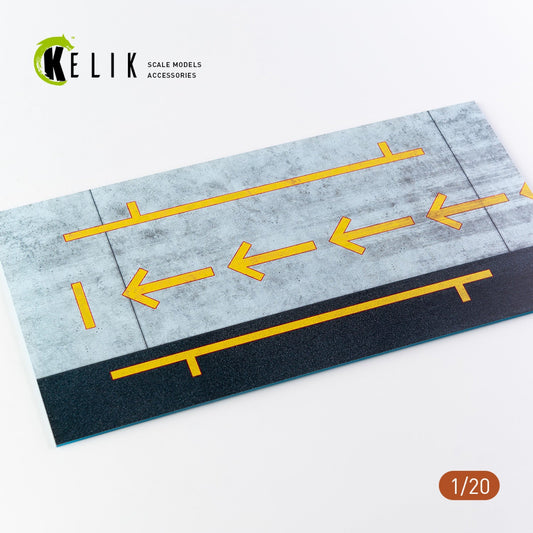 Kelik 1:20 Pit-F1 Pitstop Type 2 Base - Acrylic 3 mm (180 x 357 mm) (210 g) Reskit