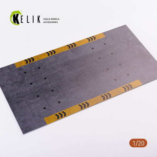 Kelik 1:20 F1 Garage Type 1 Base - Acrylic 3 mm (180 x 357 mm) (210 g) Reskit