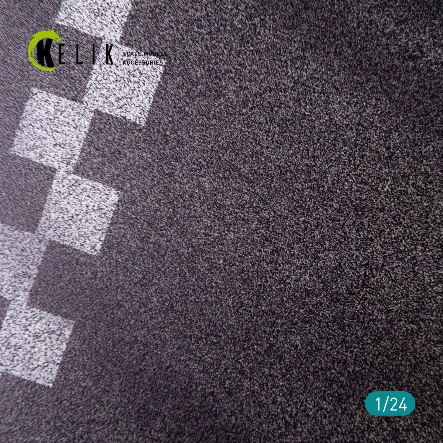 Kelik 1:24 Asphalt road 24 Hours of Le Mans type 1 Base - Acrylic 3 mm (180 x 357 mm) Reskit