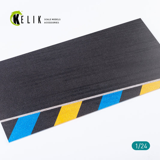 Kelik 1:24 Asphalt road 24 Hours of Le Mans type 2 Base - Acrylic 3 mm (180 x 357 mm) Reskit