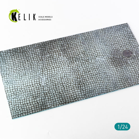 Kelik 1:24 Paving stone road Base - Acrylic 3 mm (180 x 357 mm) (210 g) Reskit