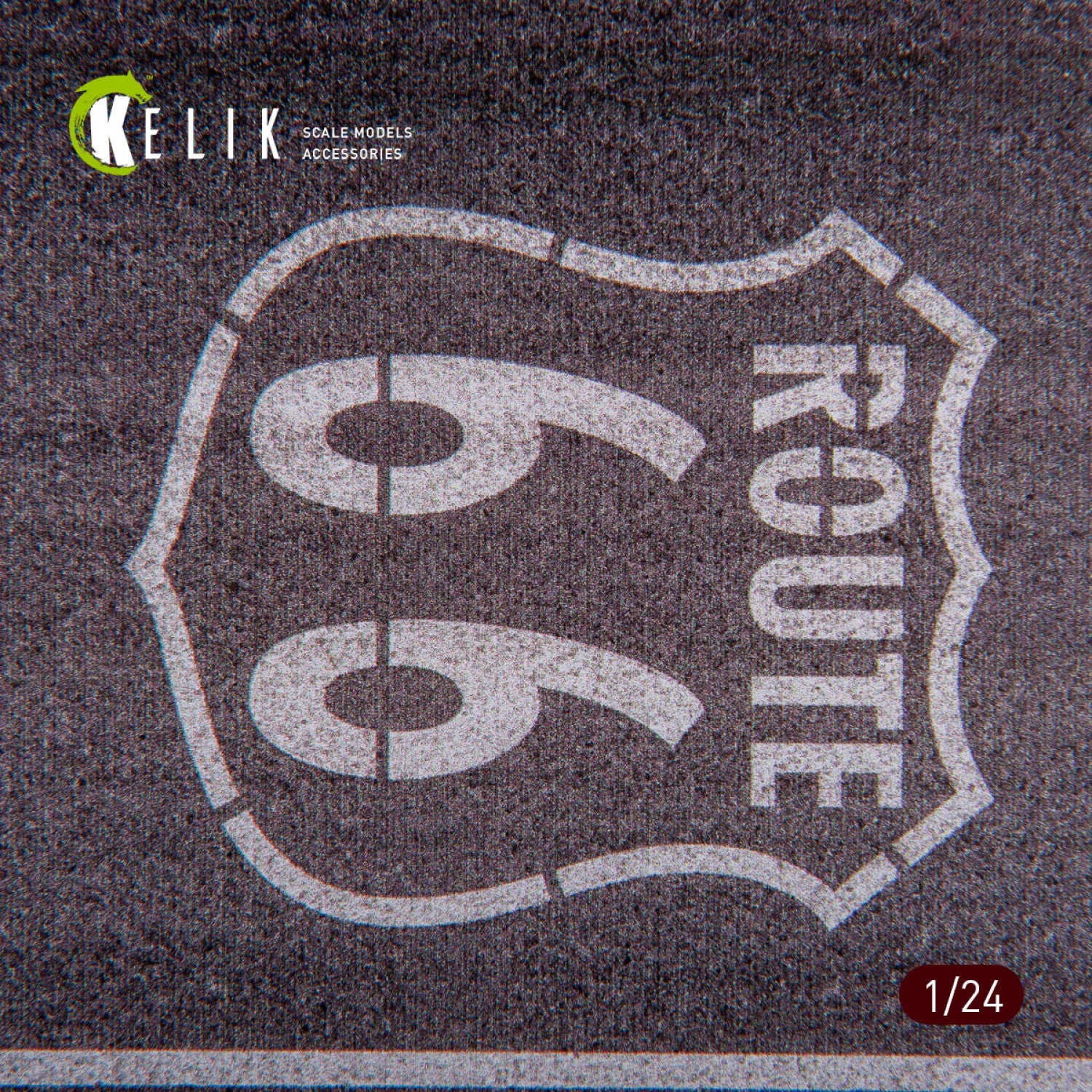 Kelik 1:24 Route 66 - Base - Acrylic 3 mm (180 x 357 mm) (210 g) Reskit