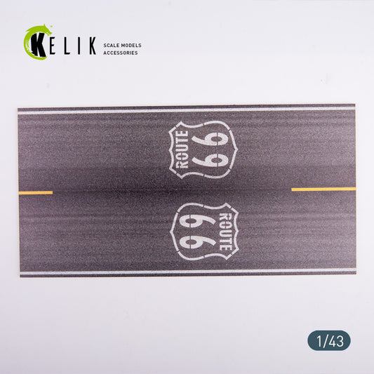 Kelik 1:43 Route 66 - Base - Acrylic 3 mm (180 x 357 mm) (210 g)