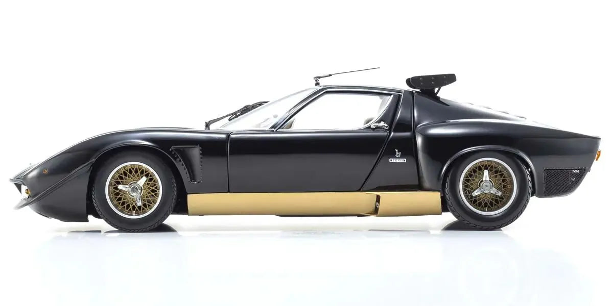 Kyosho 1/18 Lamborghini Miura SVR (Black) Diecast Model Car Kyosho