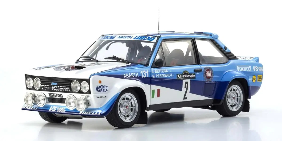 Kyosho 1/18 Fiat 131 Abarth 1981 Piancavallo Nr.2 Diecast Model Car