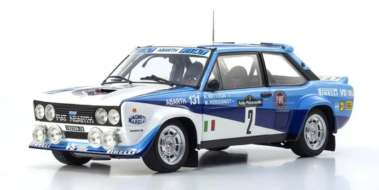 Kyosho 1/18 Fiat 131 Abarth 1981 Piancavallo Nr.2 Diecast Model Car