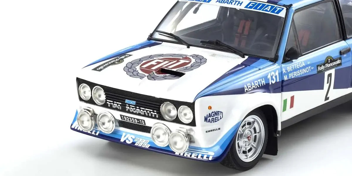 Kyosho 1/18 Fiat 131 Abarth 1981 Piancavallo Nr.2 Diecast Model Car