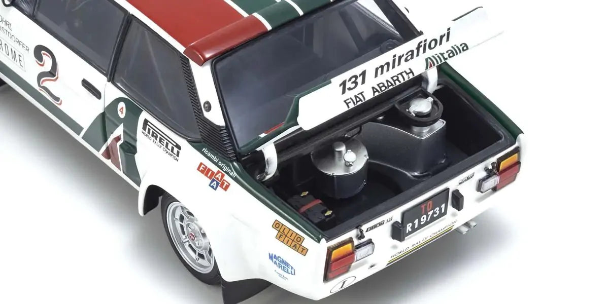 Kyosho 1/18 Fiat 131 Abarth 1978 Monte Carlo Nr. 2 Diecast Model Car