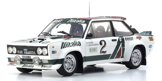 Kyosho 1/18 Fiat 131 Abarth 1978 Monte Carlo Nr. 2 Diecast Model Car