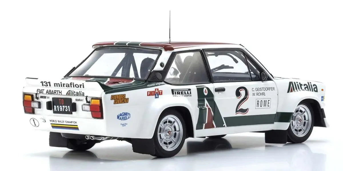 Kyosho 1/18 Fiat 131 Abarth 1978 Monte Carlo Nr. 2 Diecast Model Car