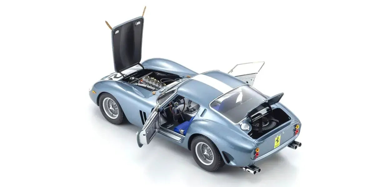 Kyosho 1/18 Ferrari 250 GTO 1962 Sebring Blue Nr. 24 Diecast Model Car Kyosho