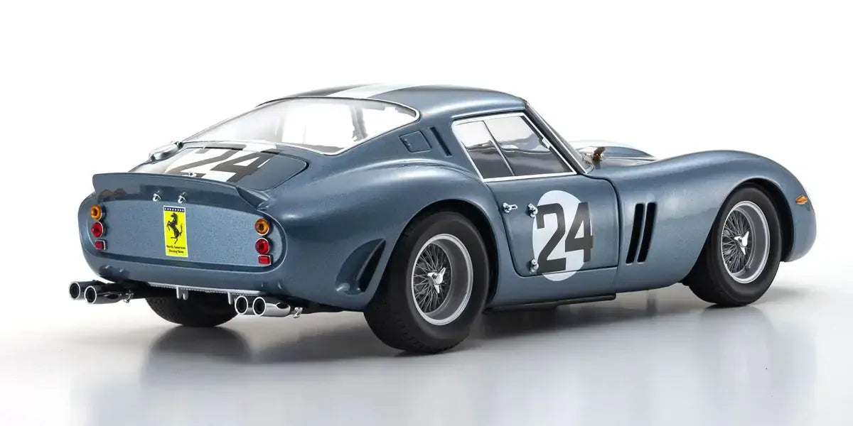 Kyosho 1/18 Ferrari 250 GTO 1962 Sebring Blue Nr. 24 Diecast Model Car Kyosho