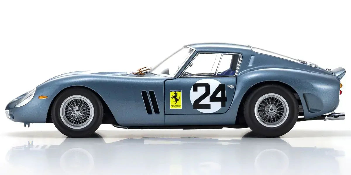 Kyosho 1/18 Ferrari 250 GTO 1962 Sebring Blue Nr. 24 Diecast Model Car Kyosho