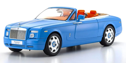 Kyosho 1/18 Rolls-Royce Phantom Drophead Coupe Light Blue Diecast Model Car