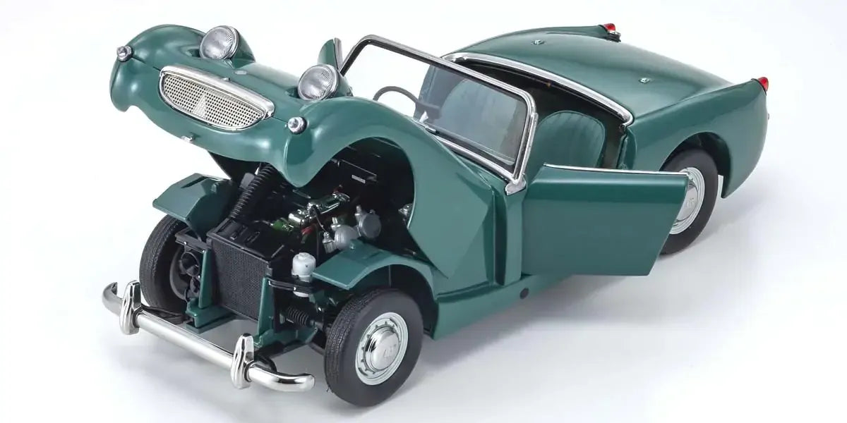 Kyosho 1/18 Austin Healey Sprite Mk-1 Leaf Green Diecast Model Car Kyosho
