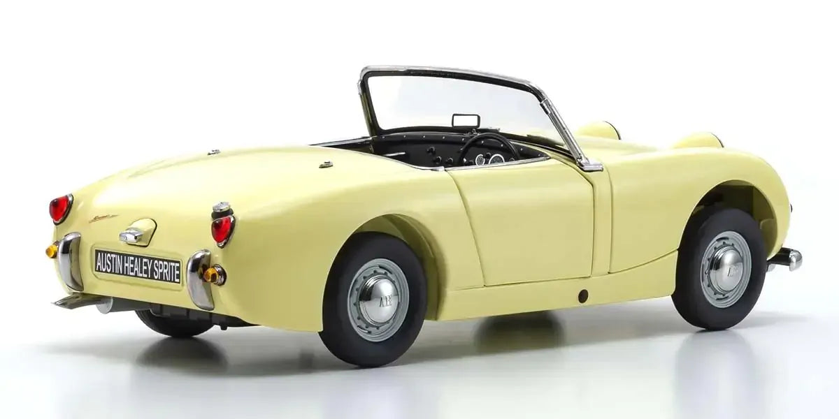 Kyosho 1/18 Austin Healey Sprite Mk-1 Primrose Yellow Diecast Model Car Kyosho