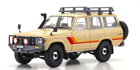 Kyosho 1/18 Toyota Land Cruiser 60 Beige Diecast Model Car Kyosho