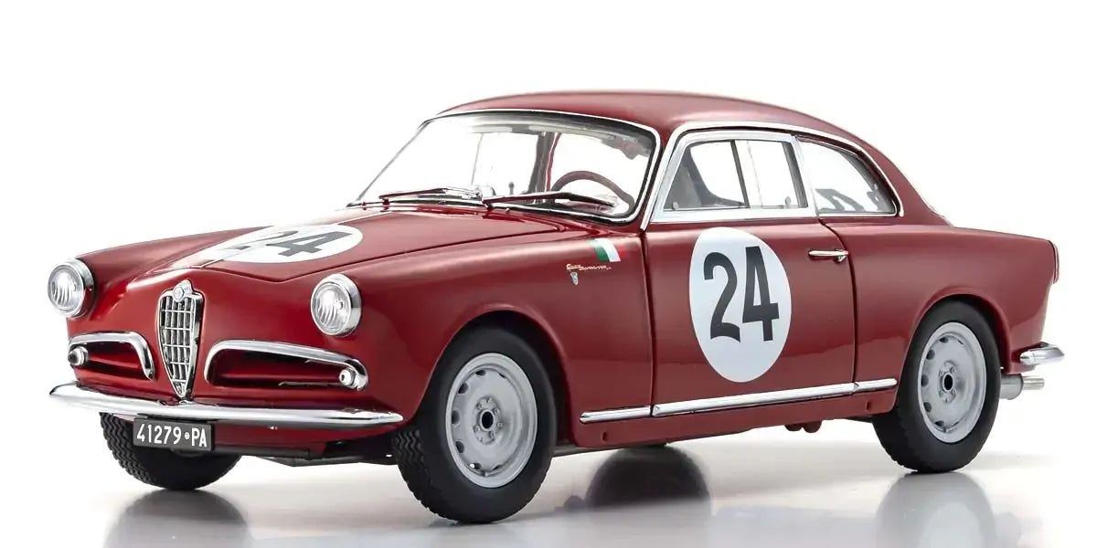 Kyosho 1/18 Alfa Romeo Giulietta SV 1958 Targa Florio (#24) Diecast Model Car