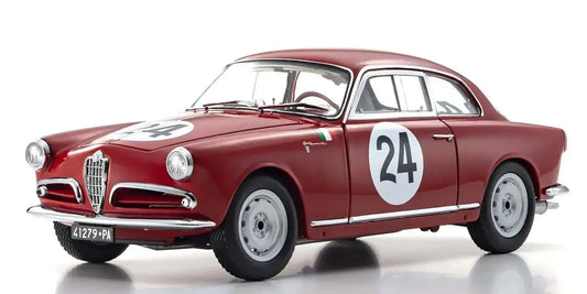 Kyosho 1/18 Alfa Romeo Giulietta SV 1958 Targa Florio (#24) Diecast Model Car