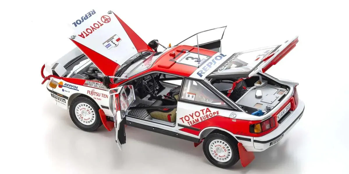 Kyosho 1/18 Toyota CELICA GT-FOUR 1990 Safari Nr. 3 Diecast Model Car