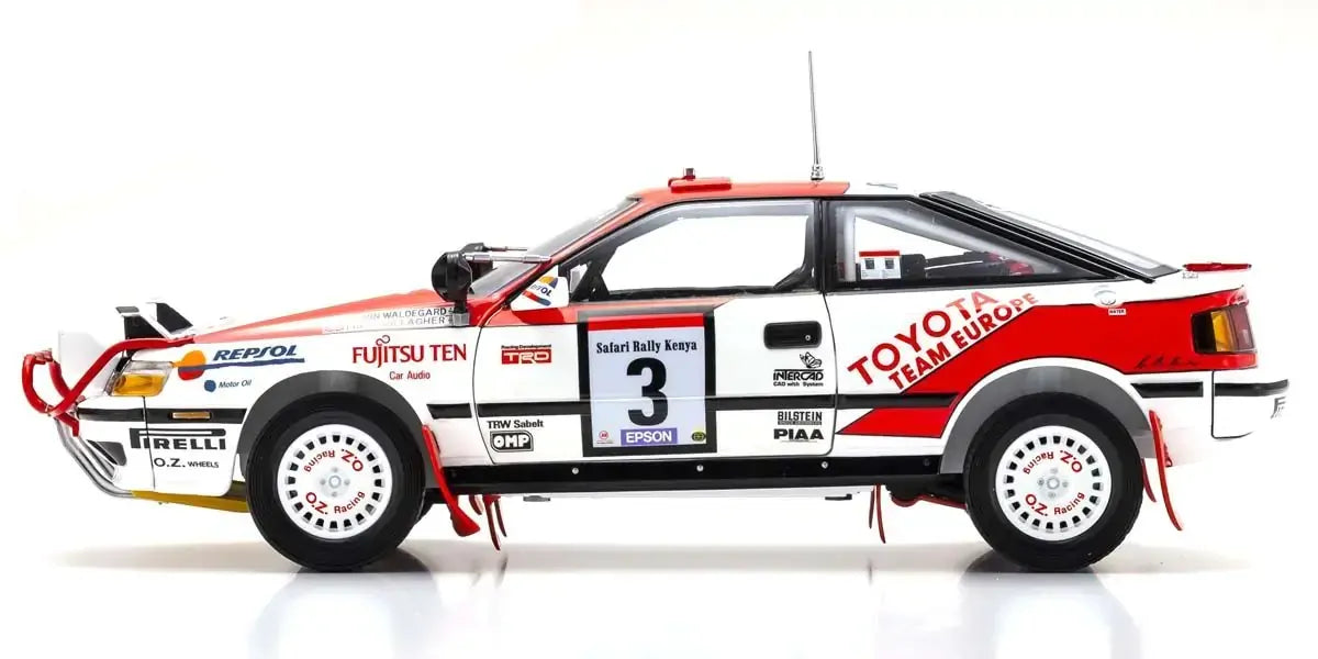 Kyosho 1/18 Toyota CELICA GT-FOUR 1990 Safari Nr. 3 Diecast Model Car