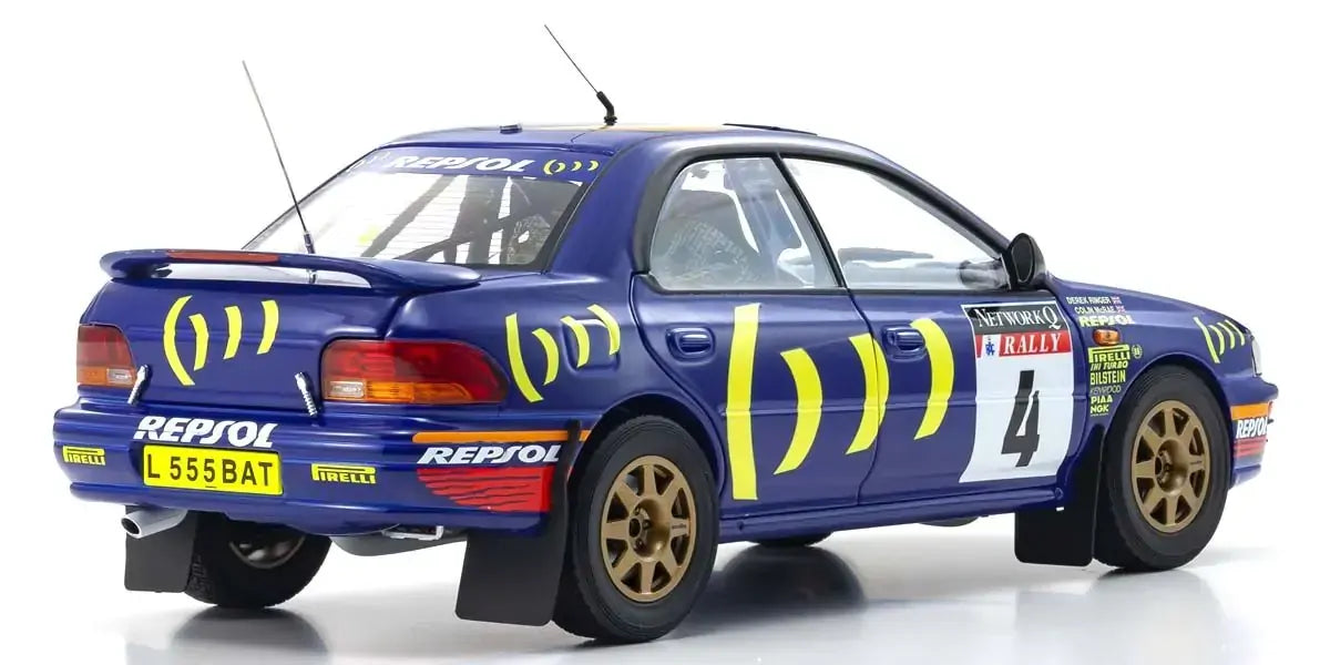 Kyosho 1/18 Subaru Impreza 1994 RAC Nr. 4 Diecast Model Car