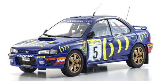 Kyosho 1/18 Subaru Impreza 1995 Monte-Carlo Nr. 5 Diecast Model Car
