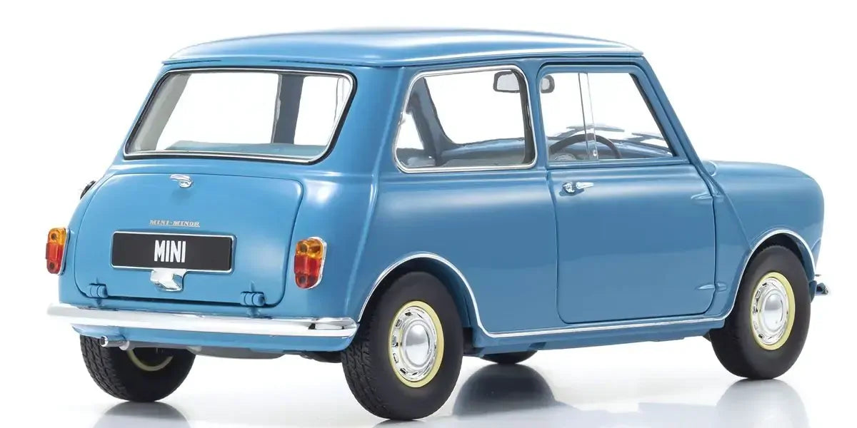 Kyosho 1/18 Morris Mini Minor Clipper Blue Diecast Model Car