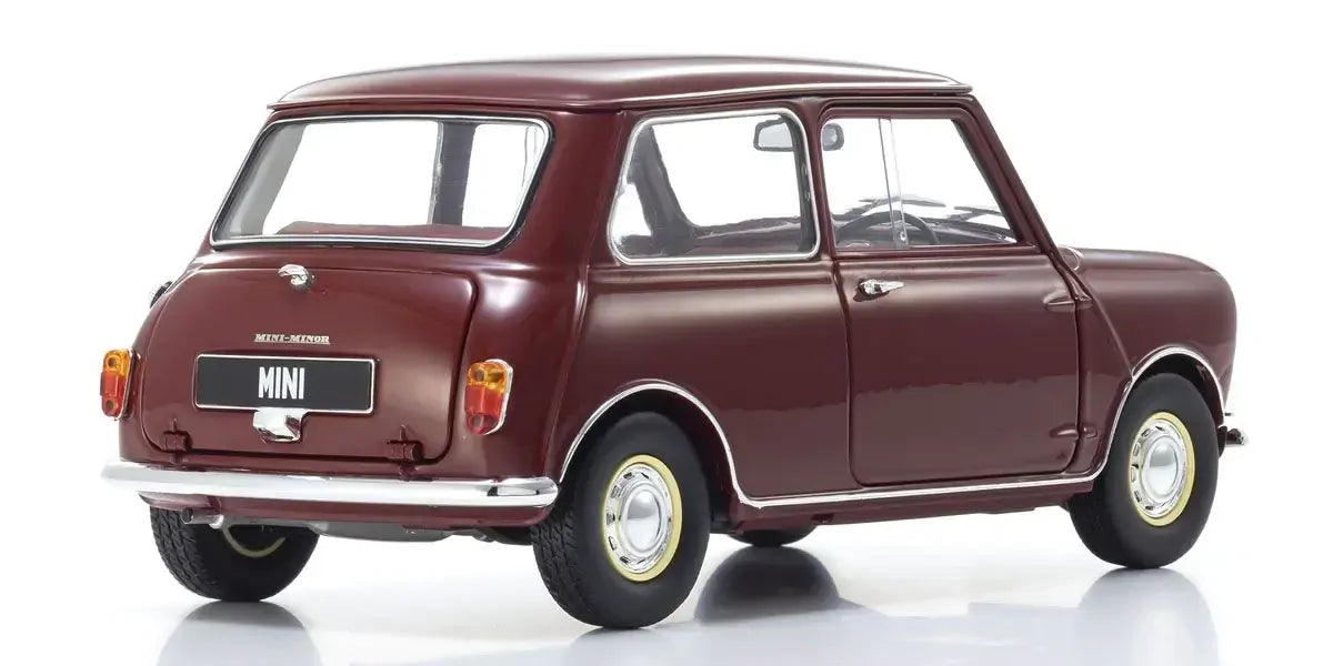 Kyosho 1/18 Morris Mini Minor Cherry Red Diecast Model Car