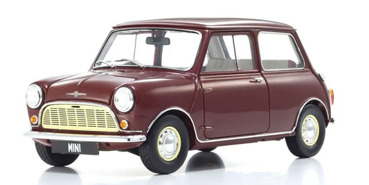 Kyosho 1/18 Morris Mini Minor Cherry Red Diecast Model Car