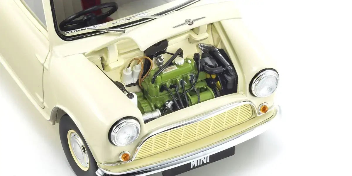 Kyosho 1/18 Morris Mini Minor Old English White Diecast Model Car Kyosho