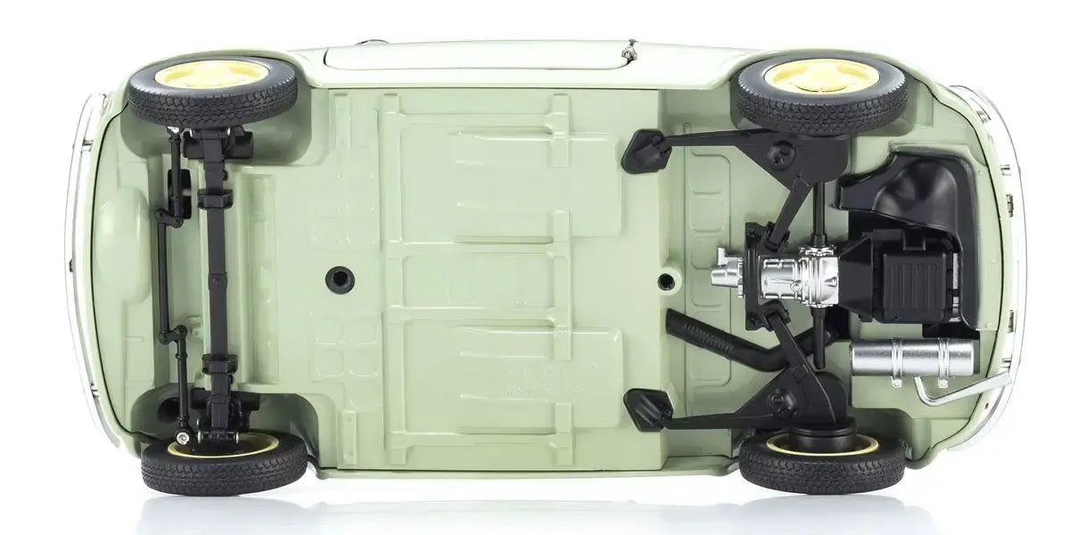 Kyosho 1/18 Fiat NUOVA 500 Green Clear Diecast Model Car Kyosho