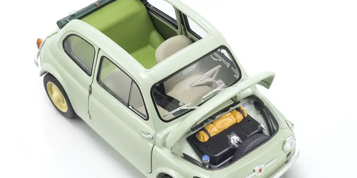 Kyosho 1/18 Fiat NUOVA 500 Green Clear Diecast Model Car Kyosho