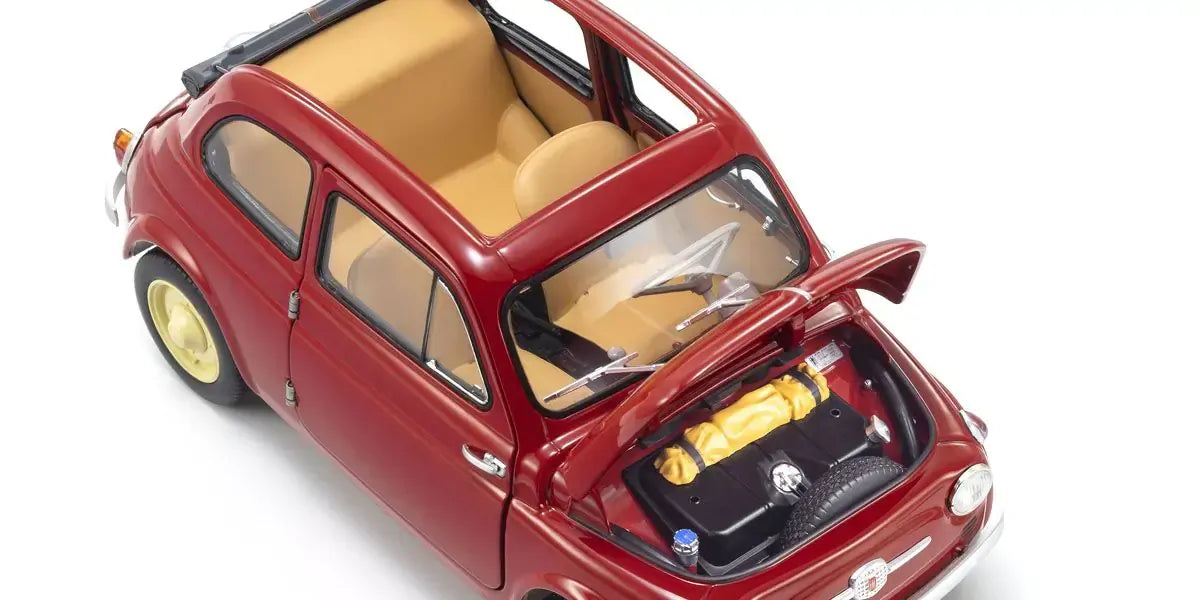 Kyosho 1/18 Fiat NUOVA 500 Coral Red Diecast Model Car